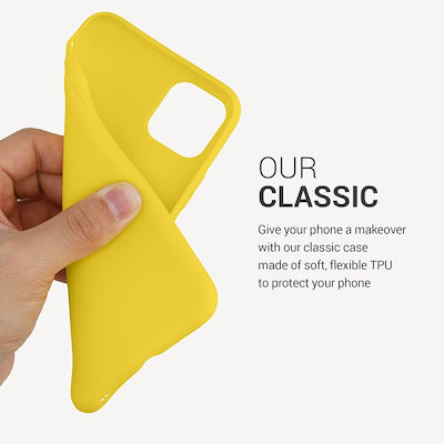 KWmobile Vibrant Silicone Back Cover Yellow (iPhone 11 Pro Max)