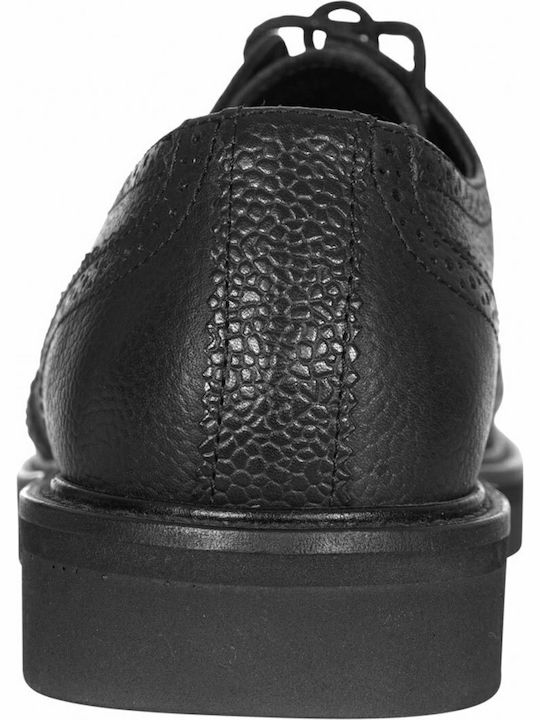 Wesc 153we-00133-w Black Women's Leather Derby Shoes Black