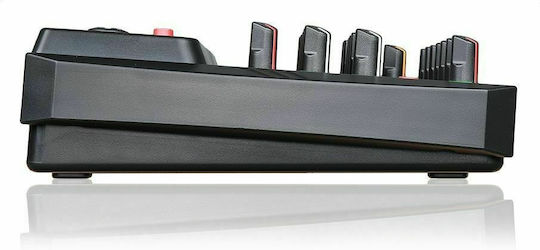Cobra Streamer6 AUST6 Analoge Konsole 6 Kanäle mit Phantom Power & 4 XLR-Eingänge & Bluetooth