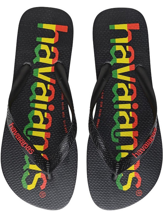 Top Logomania Men's Flip Flops Black