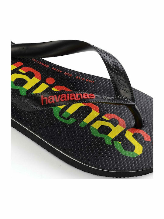 Top Logomania Men's Flip Flops Black