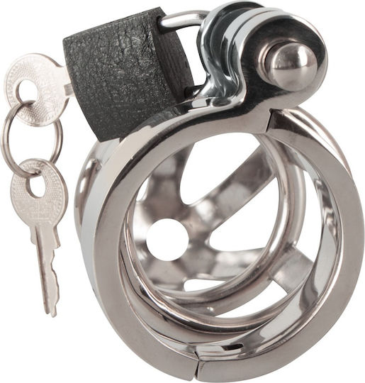 You2Toys Chastity Cage Stainless Steel Penis Cage in Gray Color