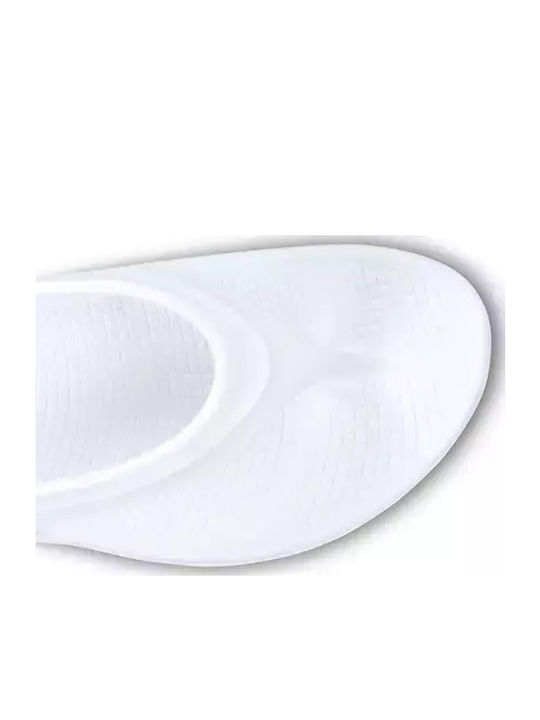 Oomega Women's Platform Flip Flops White
