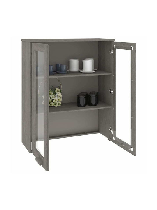 vidaXL Rectangular Living Room Unit Extension made of Solid Wood Light Gray 85x35cm 340507 1pcs