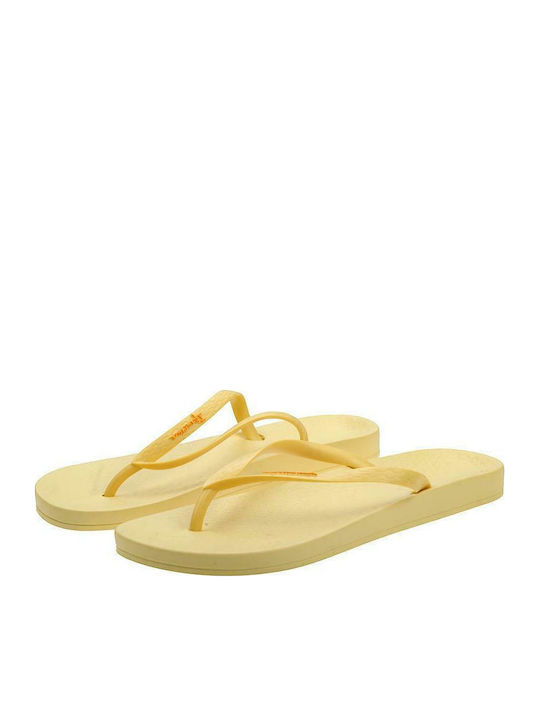 Women's Flip Flops in Yellow Color