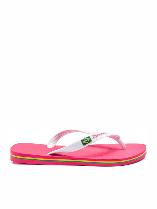 Classica Brazil Σαγιονάρες σε Λευκό Χρώμα 80408-24044 780-18308/WHITEFUCHSIA