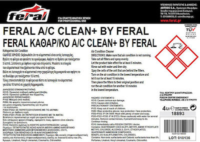 Feral Clean+ Καθαριστικό Air Condition 4lt