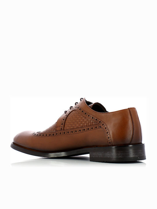 Fratelli Petridi Men's Leather Oxfords Tabac Brown