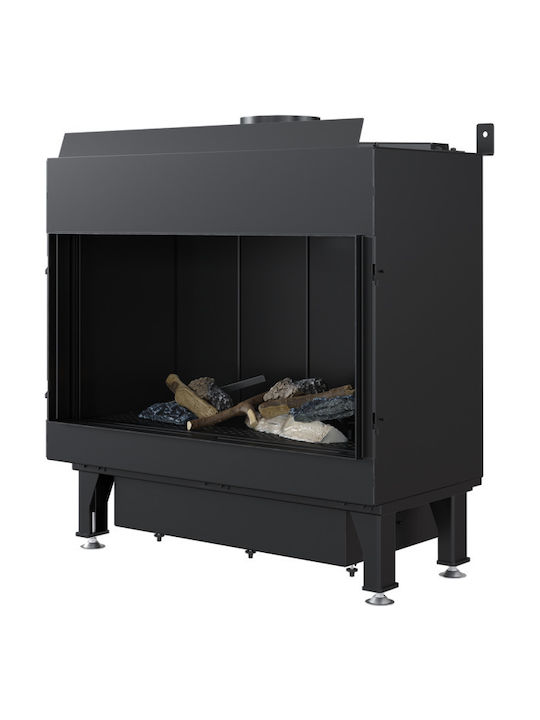 Kratki Leo 70 G31 37 MBAR Ενεργειακό Τζάκι Αερίου 4.8kW Ίσιο με Σταθερή Πόρτα