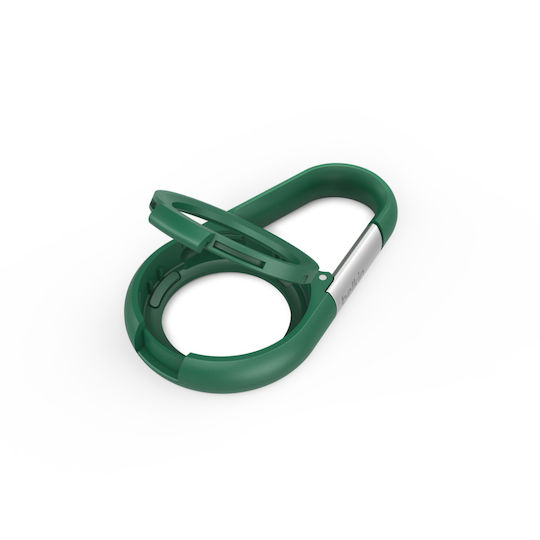 Belkin Secure Holder With Carabiner Keychain Case for AirTag in Green color