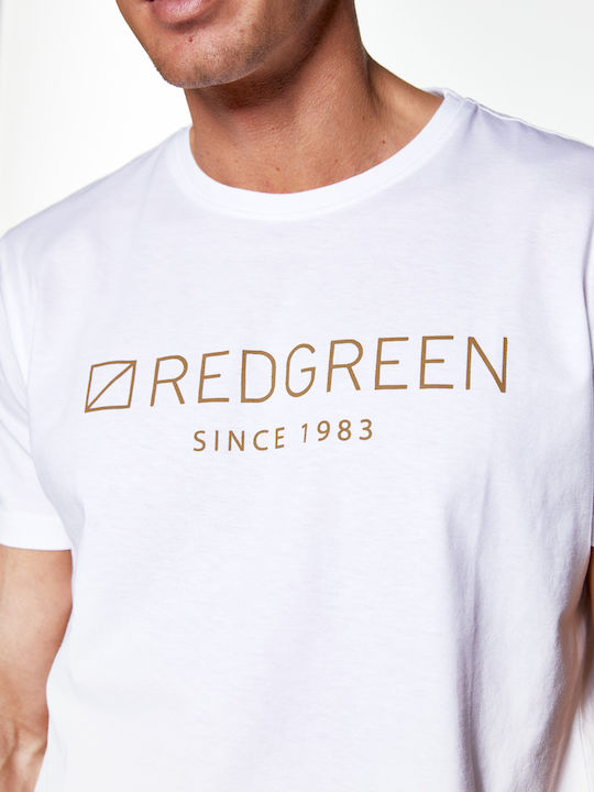 Tricou RedGreen cu imprimare RG din 1983 - Alb