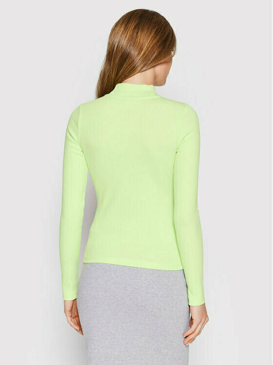 4F Women's Athletic Blouse Long Sleeve Green