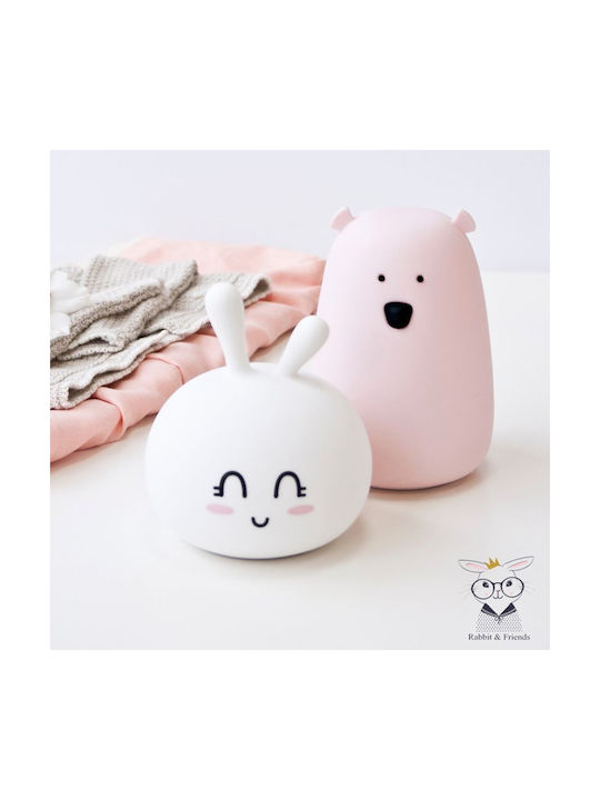 Rabbit & Friends Nachtlichter Für Das Kinderzimmer Cute Bunny Batterien Weiß