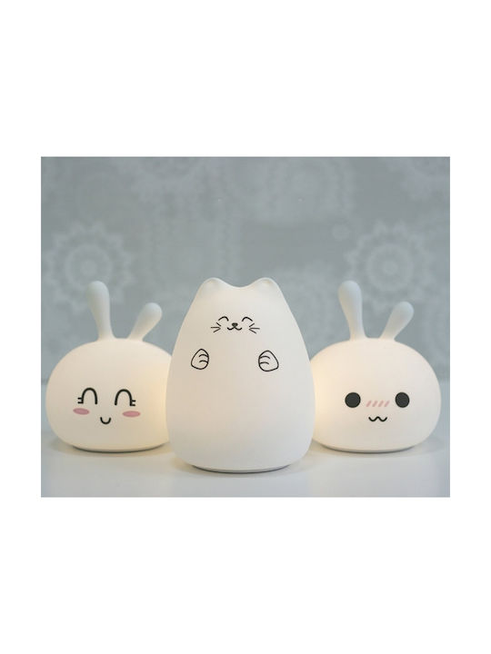 Rabbit & Friends Nachtlichter Für Das Kinderzimmer Cute Bunny Batterien Weiß