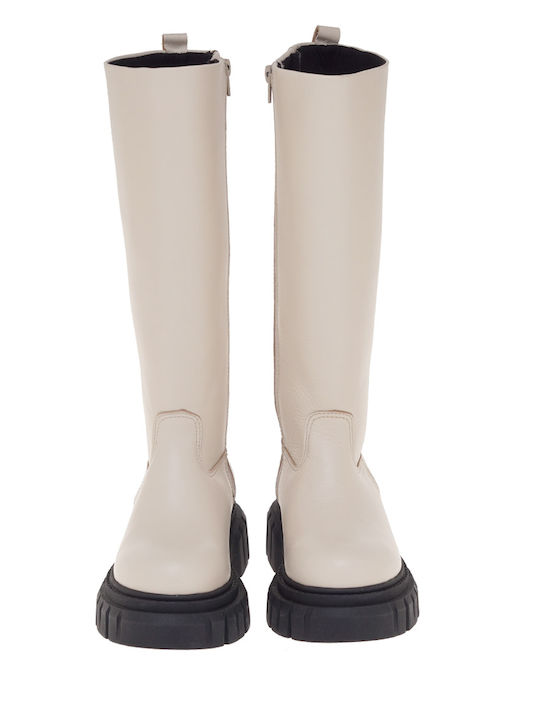 Leather Women's Boots White