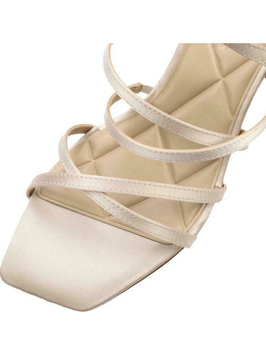 Stoff Sandalen Platinum