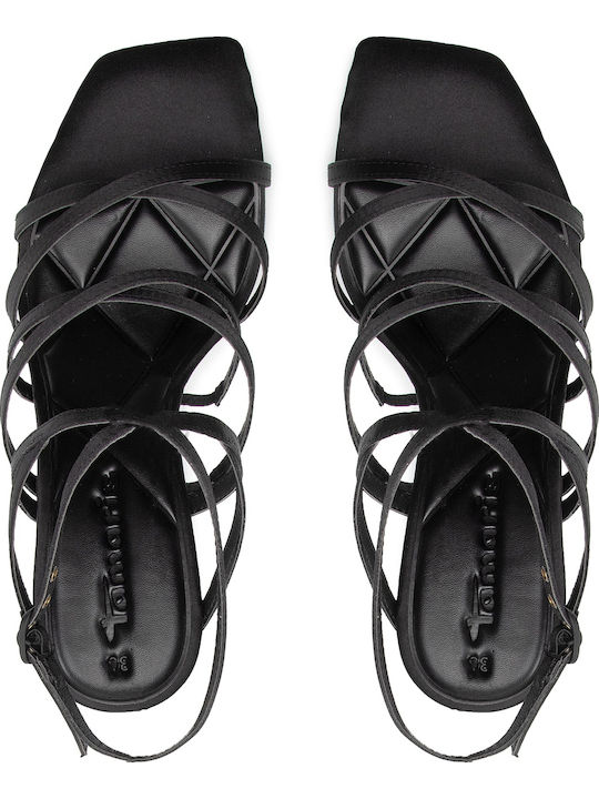 Stoff Sandalen Schwarz