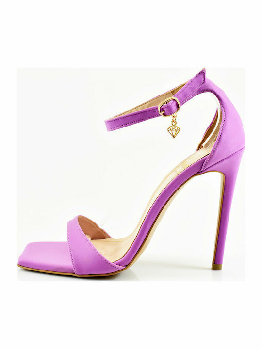 Stilettos Υφασμάτινα Πέδιλα Μωβ