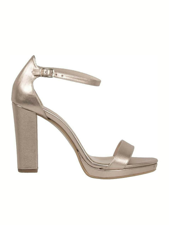 Leder Sandalen Copper