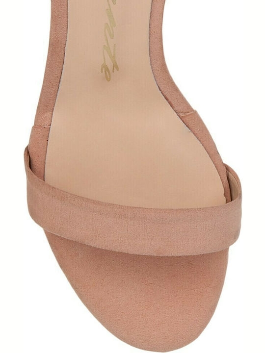 Suede Sandalen Rosa