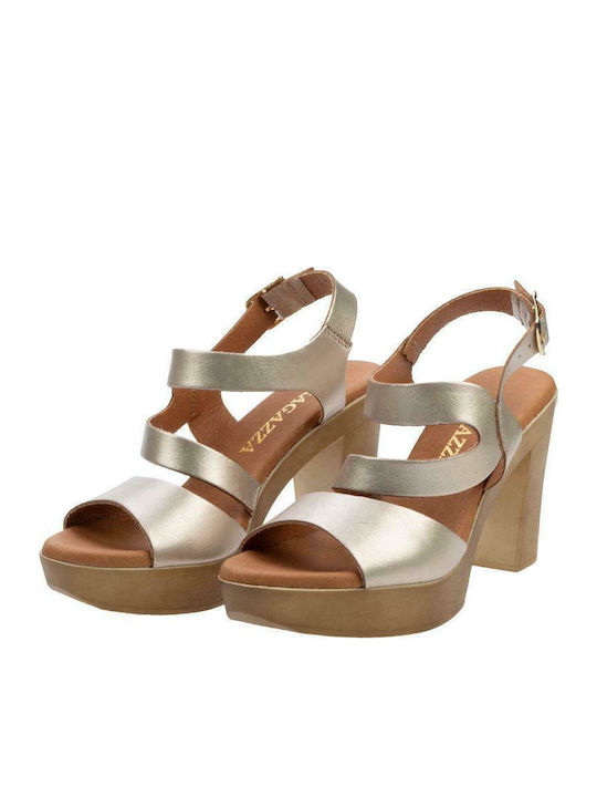 Leather Sandals Silver