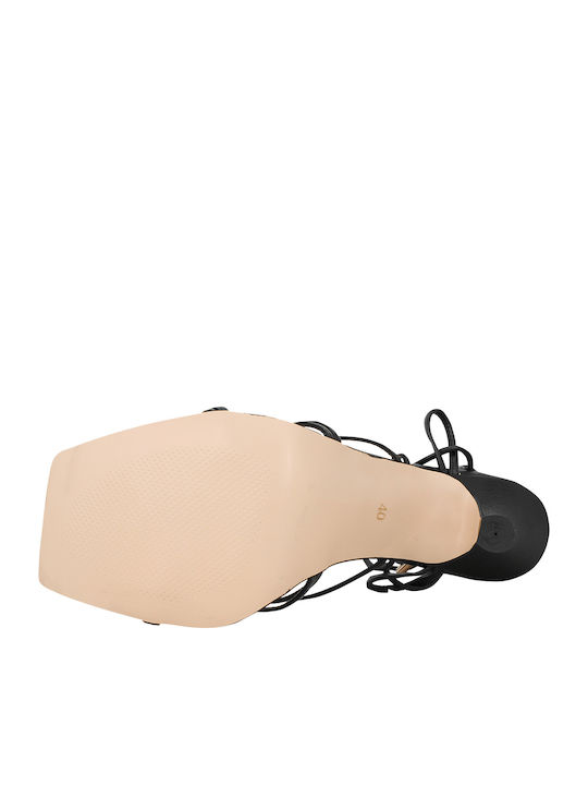 Stoff Sandalen Schwarz