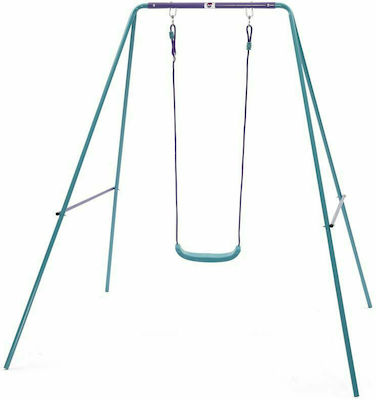 Plum Metal with Protector Swing Set with Stand 181x171x181cm for 1+ years Green