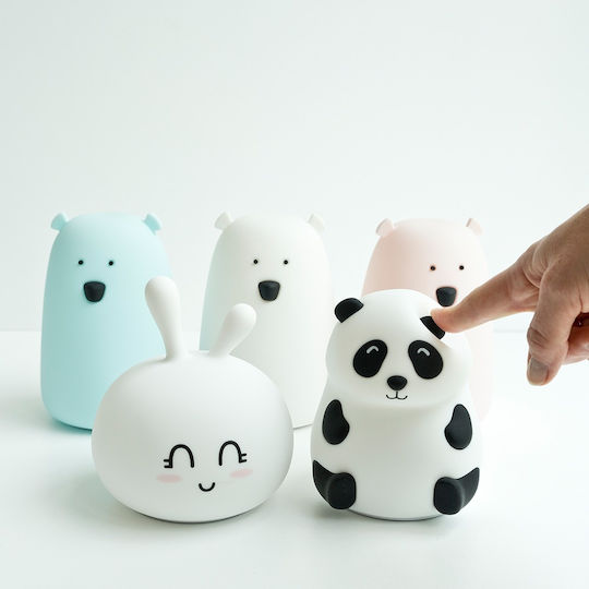 Rabbit & Friends Φωτάκι Νυκτός Panda USB Λευκό