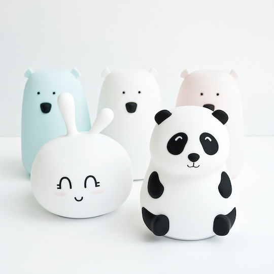 Rabbit & Friends Φωτάκι Νυκτός Panda USB Λευκό
