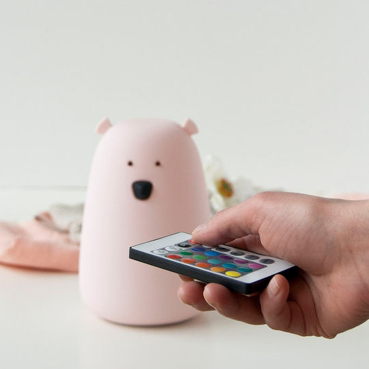 Rabbit & Friends Night Light Bear Remote USB White