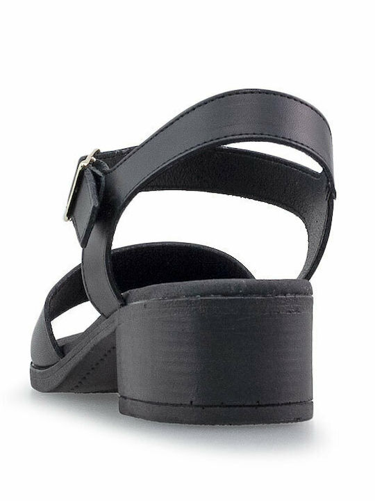 Leder Sandalen Schwarz