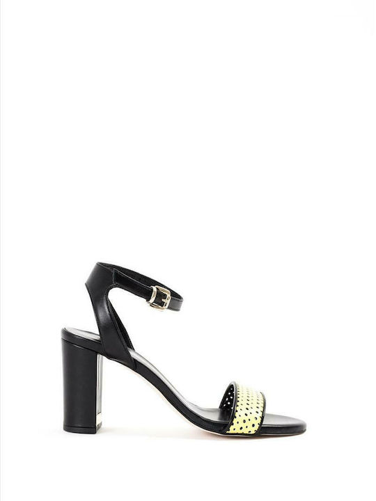 Leder Sandalen Gelb