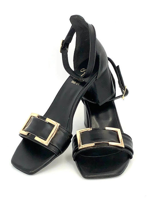 Leather Sandals Black