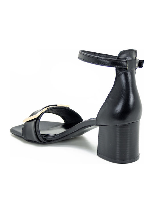 Leather Sandals Black