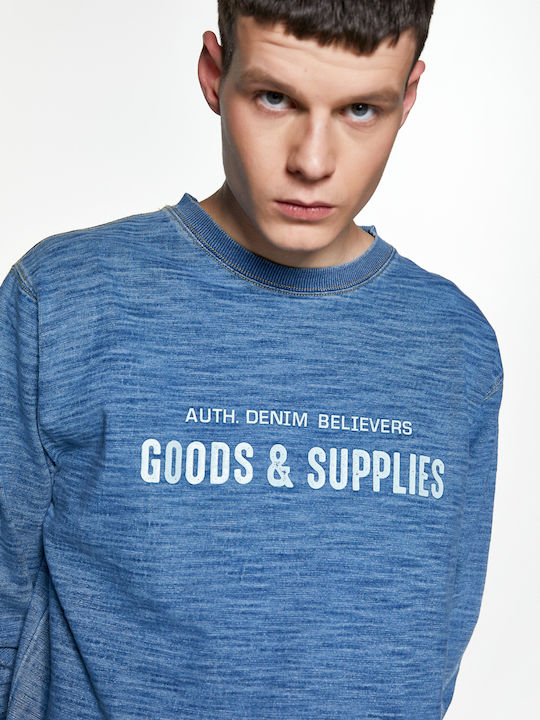 Replica Sweatshirt Sweatshirt with Print Goods&Supplies - Blue Navy