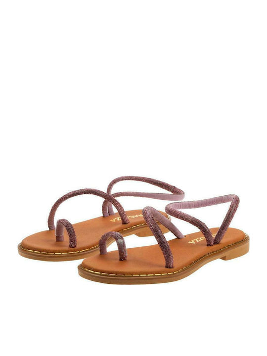 Sandale Casual Damă Anatomici Din Piele Roz