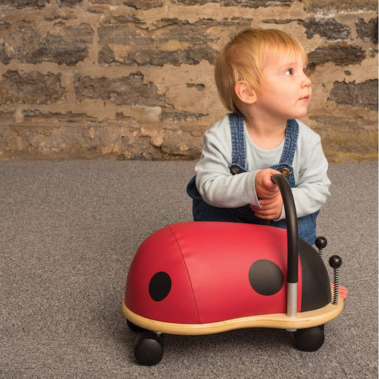 Wheelybug Проходилка Животно Калинка Малка За 12+ Месеца Червена