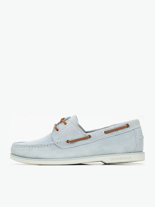 Navigator Women's Boat Shoes in Light Blue Color