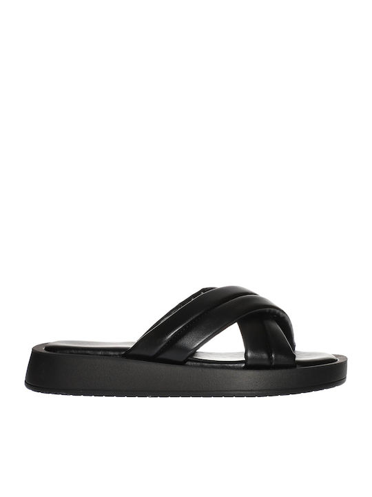 Women's Flat Sandals Flatforms in Black Color