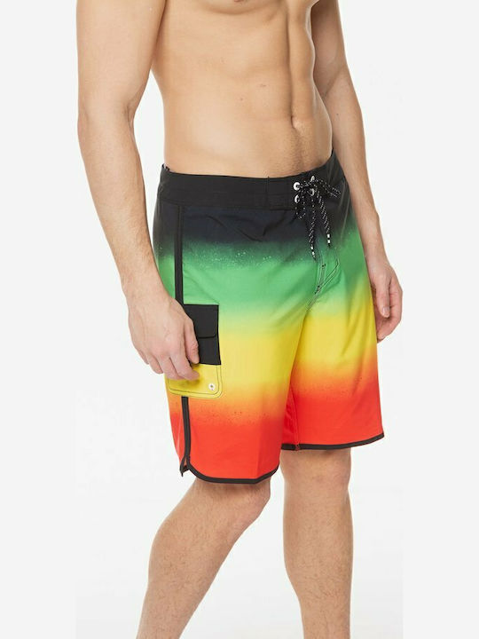 73 Fade Pro Men's Swimwear Bermuda Multicolour with Patterns