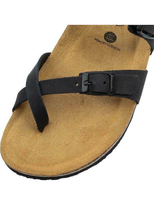 Bombay Leather Women's Flat Sandals Anatomic Bombay Black