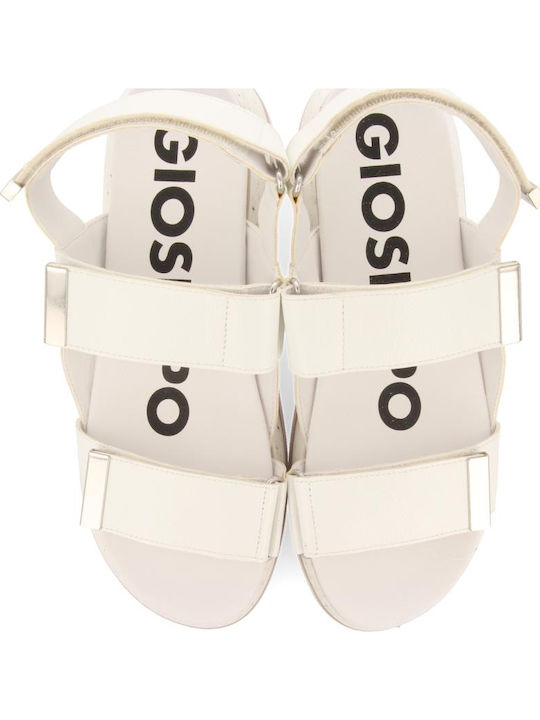 Paxton Women's Flat Sandals Sporty in White Color