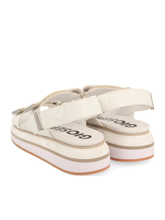 Paxton Women's Flat Sandals Sporty in White Color