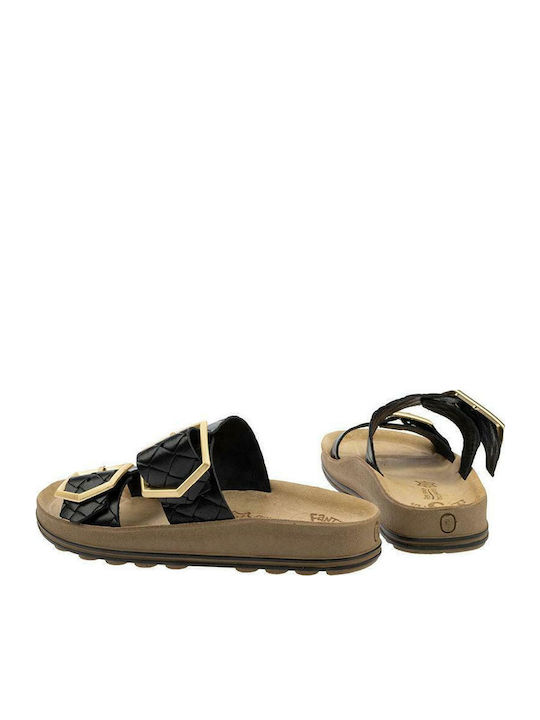 Taylor Leather Women's Anatomic Sandals Black Softy