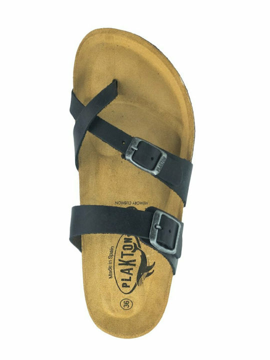 Bombay Leather Women's Flat Sandals Anatomic Apure Black