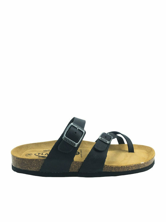Bombay Leather Women's Flat Sandals Anatomic Apure Black