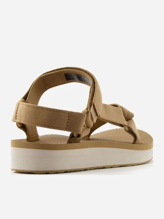 Midform Universal Women's Flat Sandals Anatomic Sporty in Beige Color