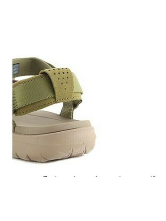 Women's Flat Sandals Anatomic Sporty in Green Color