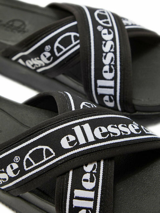 Denso Cross Text Γυναικεία Σανδάλια Μαύρα