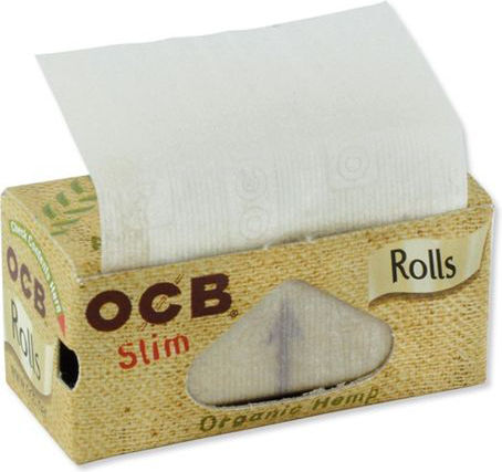 Ocb Organic Hemp Ролка за свиване на цигари Тясна с Тръбички 4м 1бр